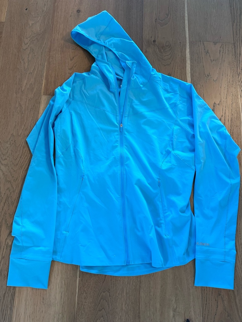 lululemon athletica Bright Turquoise Hooded Jacket